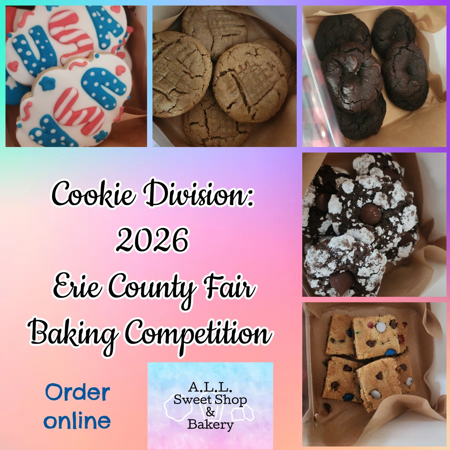 2026 ECF Baking Competition cookie division entries sampler box