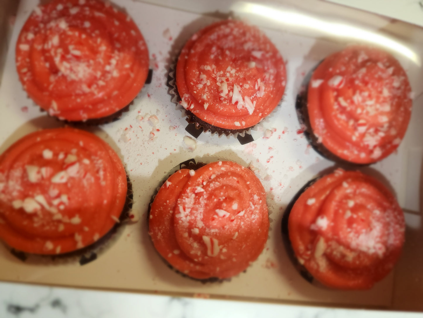 Peppermint Chocolate Candy Cane Cupcakes