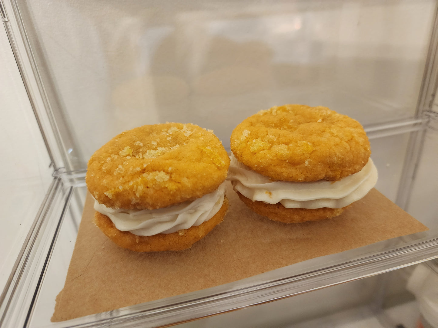 Orange Sugar Cookie Sandwiches
