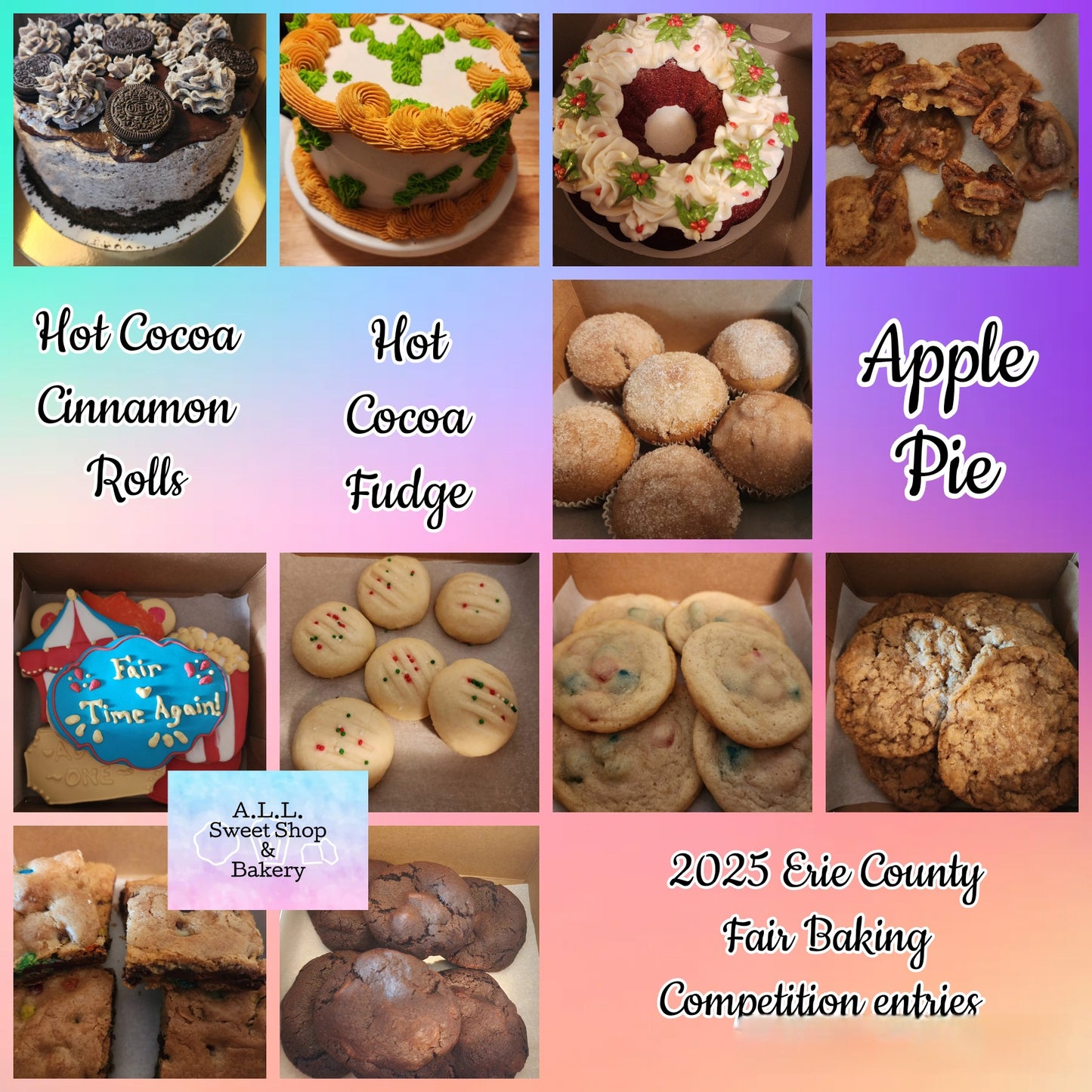 2025 ECF Baking Competition entries sampler box