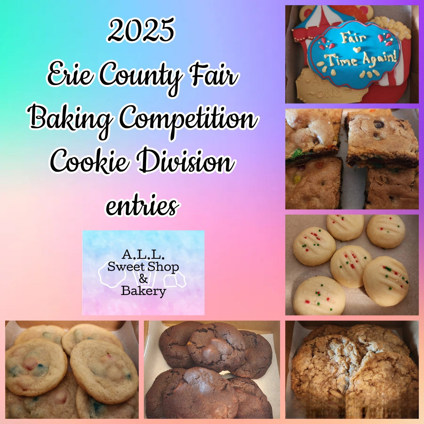 2025 ECF Baking Competition Cookie Division entries sampler box
